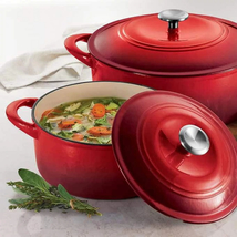  Enameled Cast Iron Dutch Oven, 2-pack - £151.07 GBP