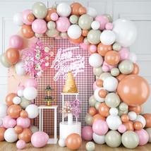 Dusty Pink Balloons Arch Kit, Sizes 18 12 10 5&quot; Blush Pink Rose Gold Nude Ivory - $19.79