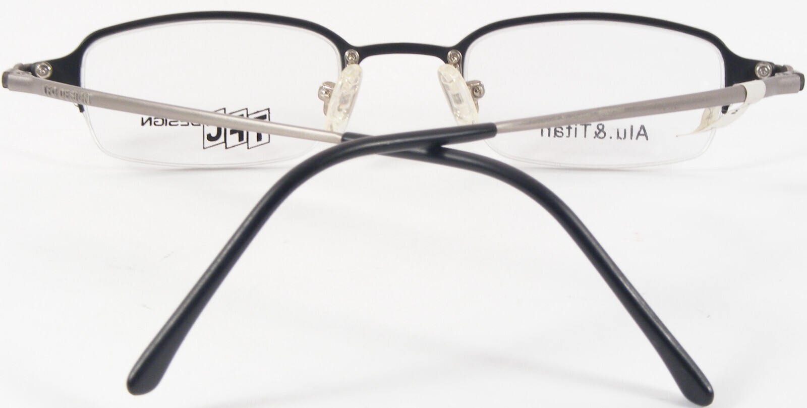 TFC Par AVM Modèle 401 01 Noir Mat / Argent Gris Unique Rare Lunettes 45-21-140 Item image 3
