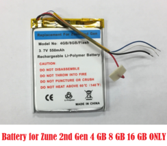 Replacement battery for Microsoft Zune Flash 4 8 16 GB 2ND Gen 1124 1125... - $28.50