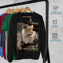 Wellcoda Africa Lion Safari Animal Mens Sweatshirt, The Casual Pullover Jumper - £23.67 GBP+
