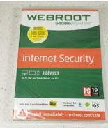 Webroot Secure Anywhere Internet Security 3 Devices New Sealed Windows  ... - $14.56