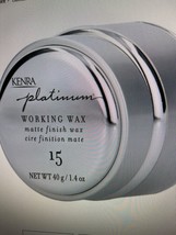 Kenra Platinum Working Wax #15 Matte Finish Wax 1.4 oz - £19.51 GBP
