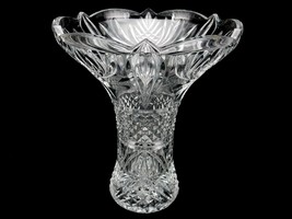 Large Trumpet Centerpiece Vase, Vintage Shannon Crystal, Designs of Ireland, #B - £115.55 GBP