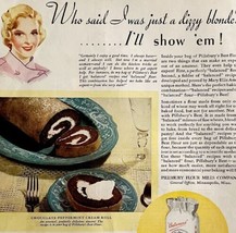 Pillsbury Chocolate Peppermint Roll 1934 Advertisement Full Page Lithogr... - $39.99