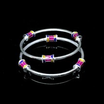 Real Indian Sterling Silver Baby Toddler Bangles Bracelet - Pair - $37.15