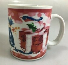 Starbucks Deborah Reinhart Christmas Holiday Presents Coffee Mug  - £18.88 GBP