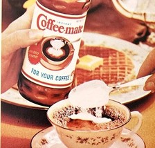 1966 Carnation Coffee Mate Non Dairy Creamer Advertisement Breakfast Dri... - $27.27 CAD