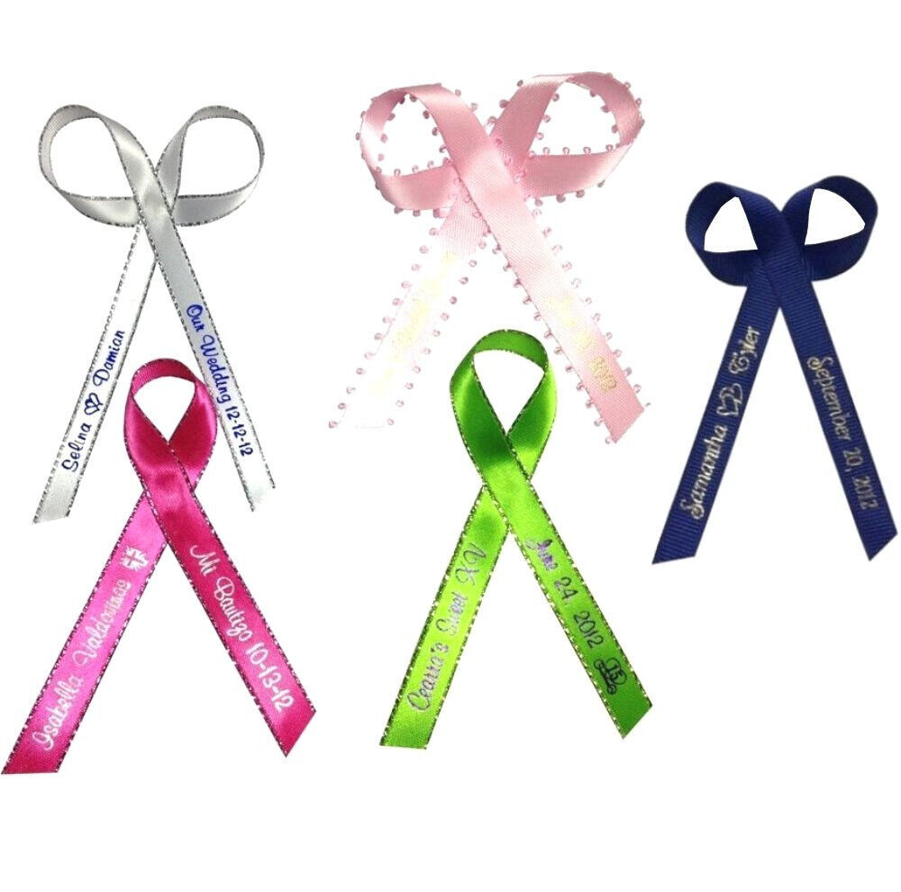 250 Personalized Ribbons Party Favors Wedding Quinceañera Baby, Bridal S... - $81.33
