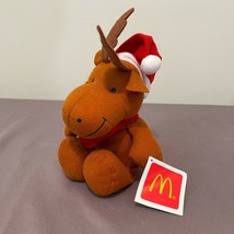 McDonald&#39;s 2003 CUTE HOLIDAY CHRISTMAS REINDEER 7&quot; Plush STUFFED ANIMAL Toy - $18.99