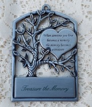 Gloria Duchin Pewter Ornament Treasure the Memory - £9.74 GBP