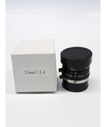 Black C16 8 4 21.4 TV Lens 25mm 1:1.4  - £14.61 GBP