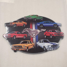 Ford mustang muscle car mixed models embossed metal sign - £71.65 GBP
