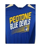 Peotone High School Shirt Mens Size M Medium Blue Devils Royal Short Sle... - £14.92 GBP