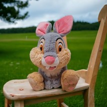 Disney Parks Bambi THUMPER 10&quot; Seated Plush Rabbit Big Feet Very Soft GUC - £10.14 GBP