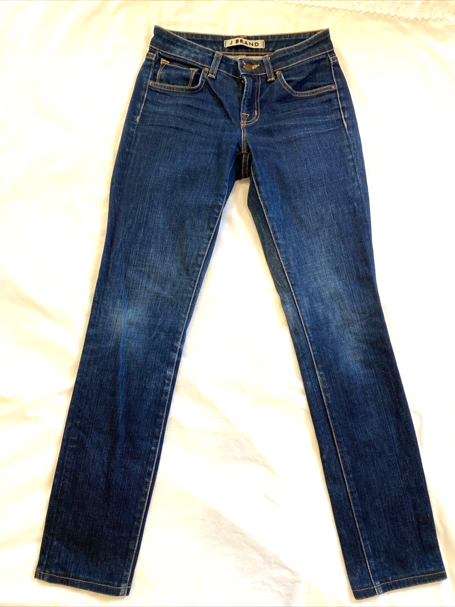 J Brand Dark Wash &quot;Ink&quot; Straight Leg Jeans, Women&#39;s Size 27 - $18.99