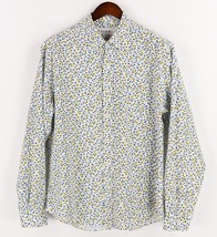 Frank &amp; Eileen Shirt Mens XL Blue Yellow Floral Don Long Sleeve Button Down - £32.21 GBP