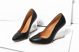 four seasons fashion slope heel pointed toe new pattern women shoes comfortable  - £103.53 GBP