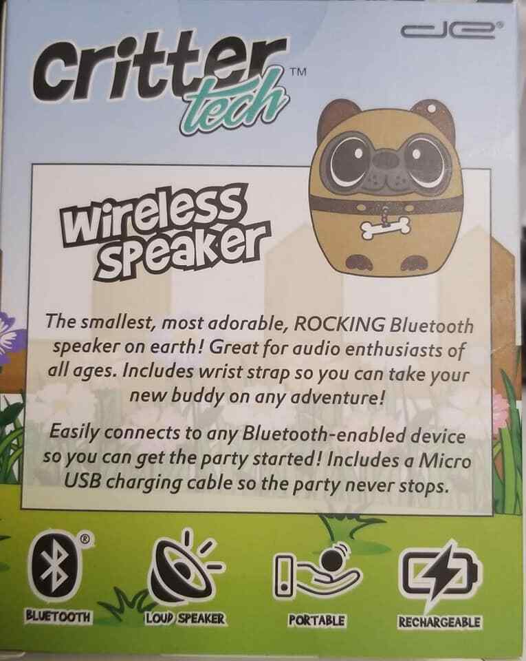 Critter Tech Wireless Speaker Dog Wireless Speaker (LOC 404 CR-8) Item image 2