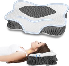 Cervical Pillow for Neck Pain Relief - Memory Foam Pillow for Neck and Shoulder - £19.32 GBP