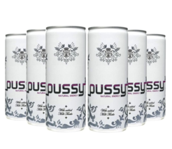 Pussy Natural Energy Drink 8.4 Fl Oz Cans (250ml) - Pack of 6 - £18.03 GBP