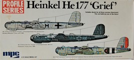 MPC Heinkel He 177 "Grief" 1/72 Scale 2-2502 - $13.75