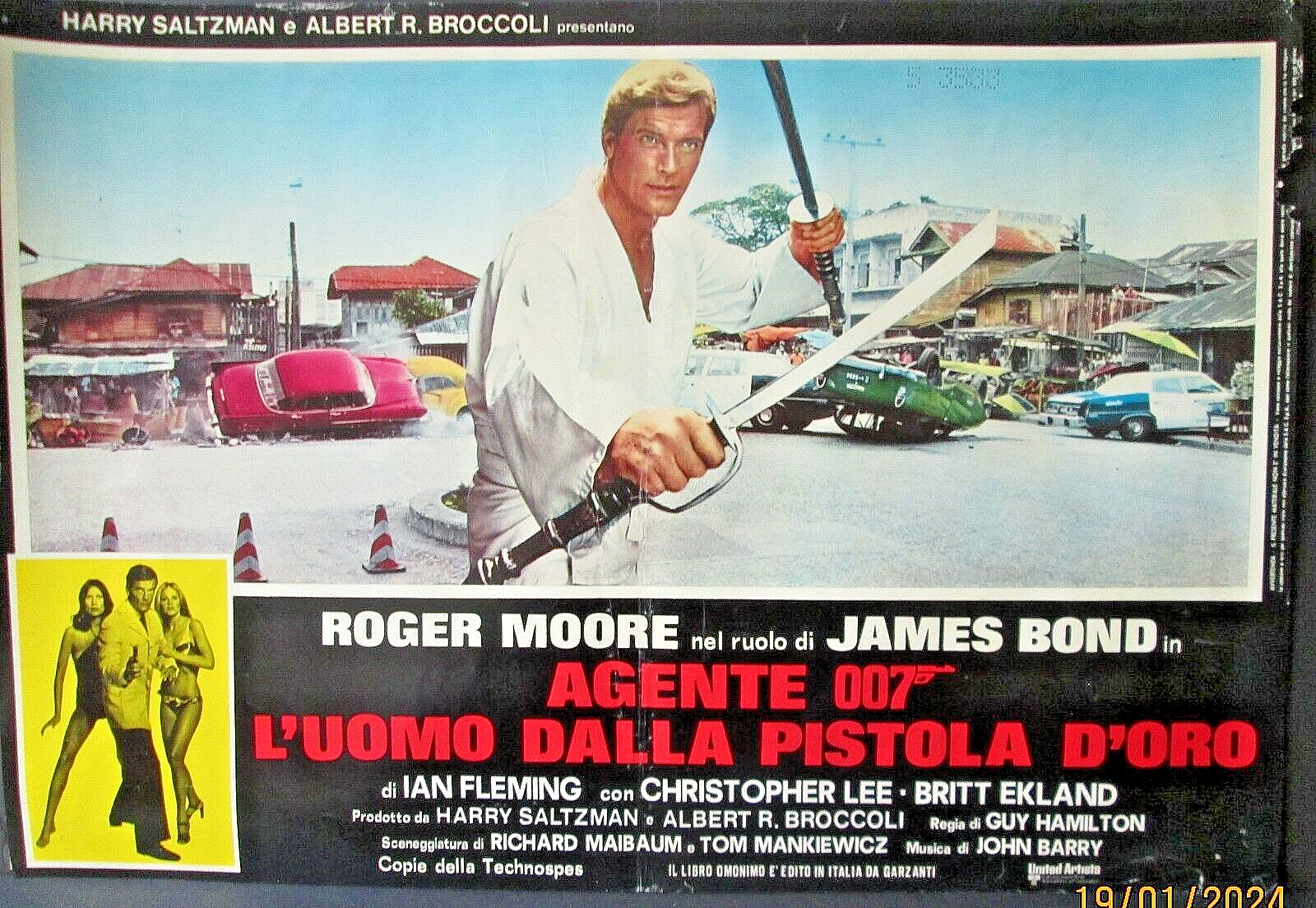 Primary image for ROGER MOORE: C. LEE, JAMES BOND 007 (MAN WITH THE GOLDEN GUN) RARE  POSTER # 3