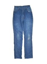 Vintage Live Ins Jeans Womens 26x31 Dark Wash Denim Skinny Slim Mom High... - £17.41 GBP