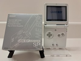 Japan Nintendo Game Boy Advance SP GBA Silver Platinum with original box.  Game  - £153.97 GBP