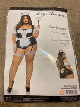 Brand New Plus Size Foxy Frenchie Maid Costume Leg Avenue 87085X 3X/4X - £60.15 GBP