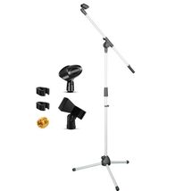 Tripod Mic Stand Floor Adjustable 18 to 72 Inches Sturdy Boom Arm Holder... - $26.75