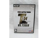 WWII Battle Tanks T:34 Vs Tiger PC Video Game With Code  - $23.76