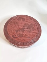 Vintage Japan Synthetic resin Lacquerware Red lacquer-coated confectione... - $134.65 MXN