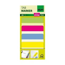 Sigel HN204 Tab Marker Film Adhesive Markers Extra Strong 50 x 38 mm 20 ... - $11.00