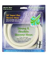 Whedon Shower Hose 1/2 " Brass, Chrome Plated Brass, Nylon, White - $24.22