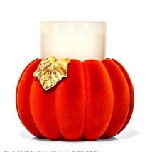 BATH &amp; BODY WORKS Orange Pumpkin 3 Wick Candle Holder NEW - £54.98 GBP