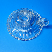 Vintage Jeannette Glass 464 Finger Hold 5¼” Tapered Candle Holder - SHIP... - £14.77 GBP