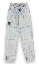 Vtg Wrangler Acid Wash Youth Jeans Double Knee USA Made Sz 14 Slim 24x26” - £19.10 GBP