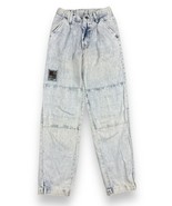 Vtg Wrangler Acid Wash Youth Jeans Double Knee USA Made Sz 14 Slim 24x26” - £19.09 GBP