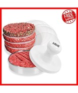 Stainless Steel Handle Burger Press - 5&quot; Round for Perfectly Grilled Pat... - $53.70 CAD