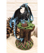 Ebros Blue Midnight Dragon Mother Guarding LED Translucent Egg Figurine ... - £18.86 GBP