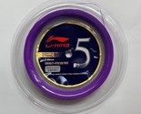 Li-Ning No.5 Badminton Racquet String 0.69mm 200m White Purple NWT AXJJ068 - $109.71