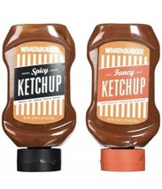 Whataburger Fancy and Spicy Ketchup Lot 2 &quot;Wake Up You Taste Buds&quot; Sauce... - £19.39 GBP