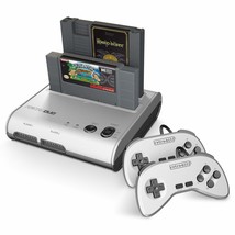 Silver/Black Retro-Bit Retro Duo 2 In 1 Console System For Super, And Snes Games - £62.49 GBP