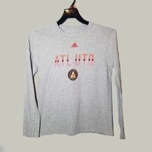 Adidas Kids Shirt Youth XL Soccer Tee Atlanta United Long Sleeve Gray ATL UTD - £9.56 GBP
