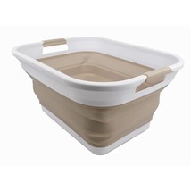36L (9.5 Gallon) Collapsible Plastic Laundry Basket - Foldable Pop Up St... - $45.99