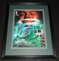 1986 Edge Gel Shaving Cream Framed 11x14 ORIGINAL Advertisement - $34.64
