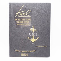 The Keel U.S.Naval Training Center Groß Lakes Illinois Co 381 1964 Marine Vtg - £52.63 GBP