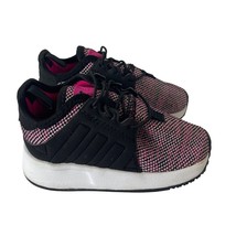 Adidas Original Trainers Little Kids Girls Size 6 Black Fuscia Slip On L... - $15.27