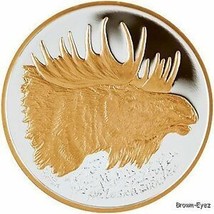 Alaska Mint  MOOSE Gold Silver Medallion Proof 1Oz - $118.99